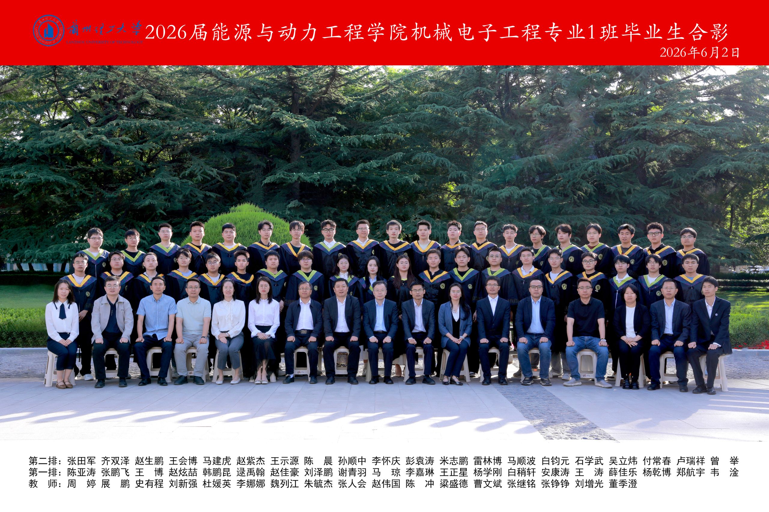 2026届机械电子工程专业1班